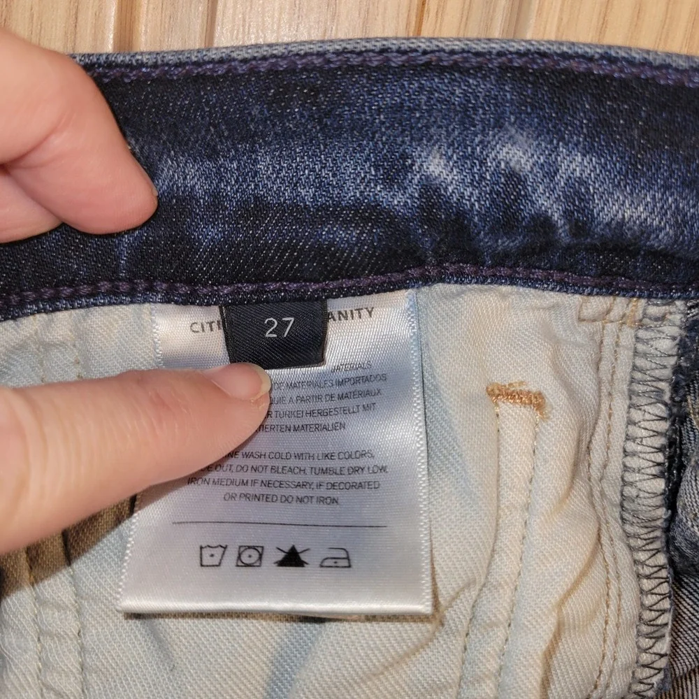 Citizens of Humanity Isola Straight Leg Jeans Dark Wash  Womens 27